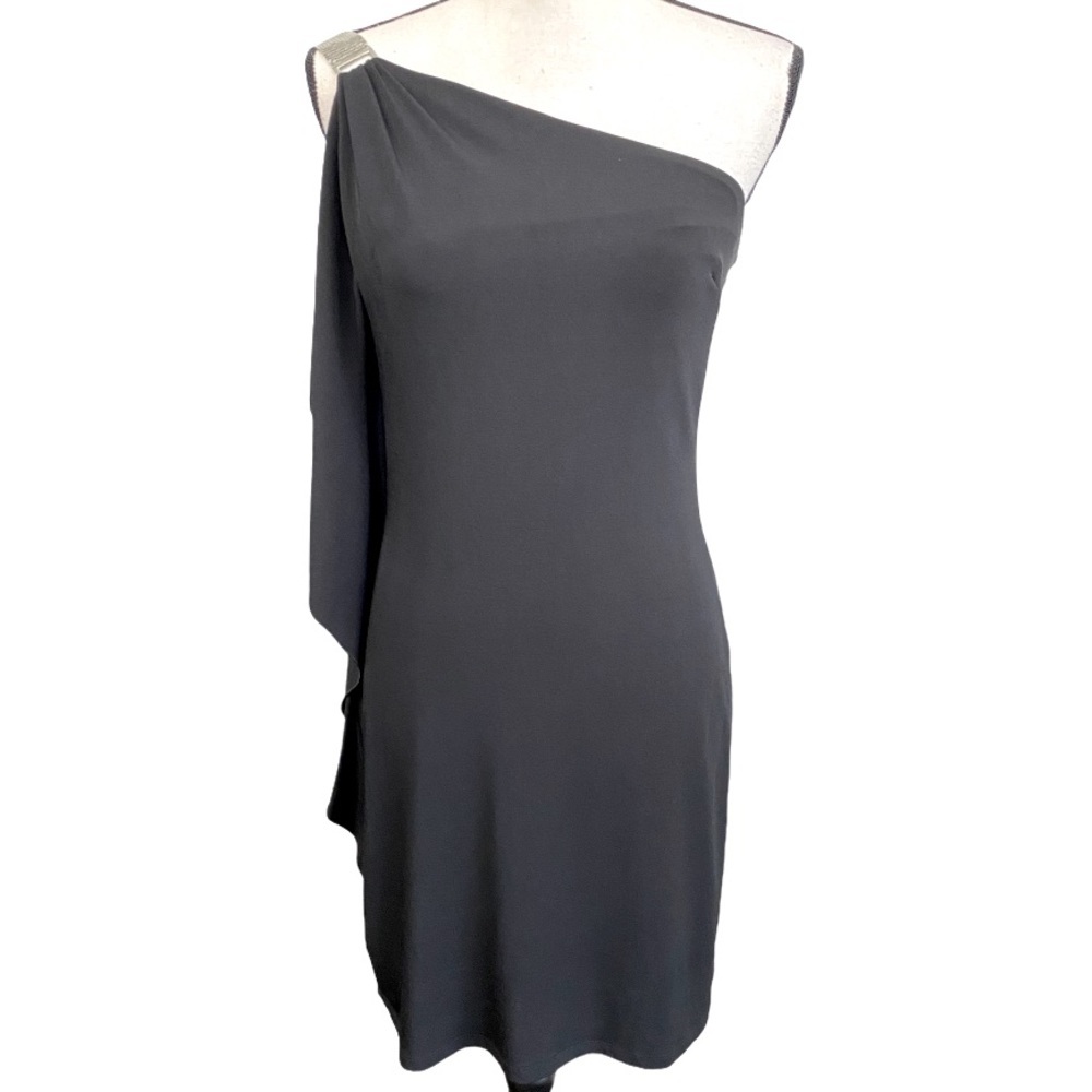 WHITE HOUSE BLACK MARKET One Shoulder Dress
